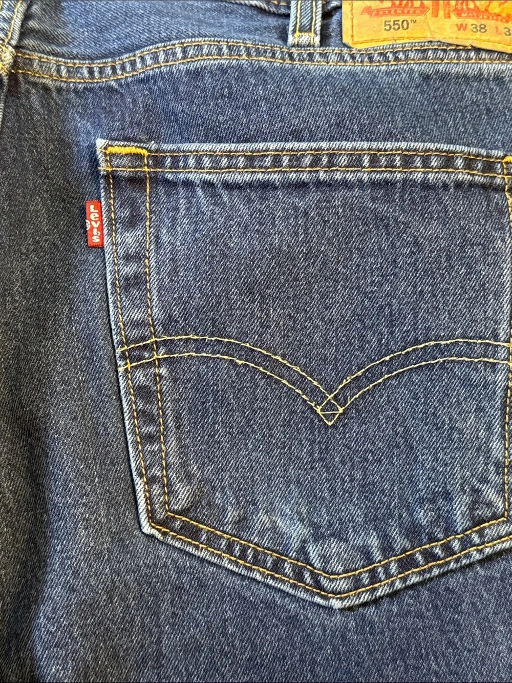Levi’s 550 Relaxed Fit Jeans 38x32 Blue Denim Classic Y2K Dad Jeans